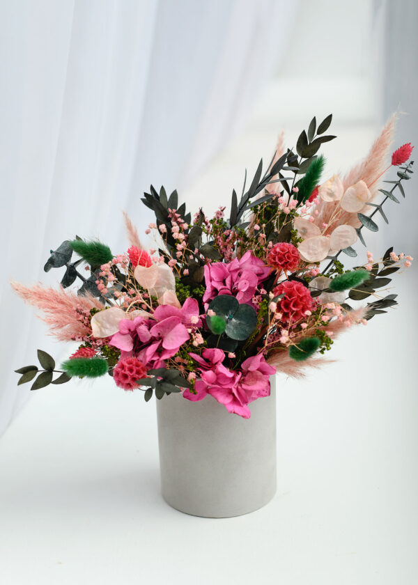 Flowerbox Wieczny -Zielony Róż