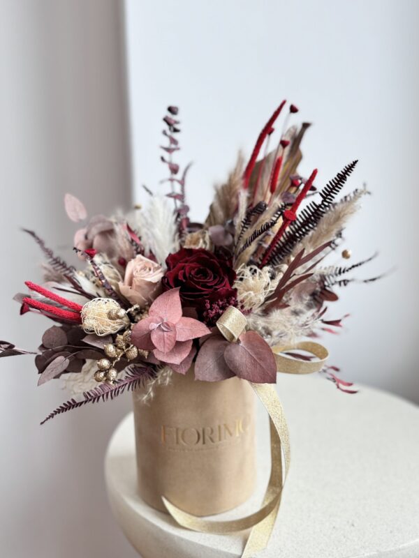 Flowerbox Bordowy